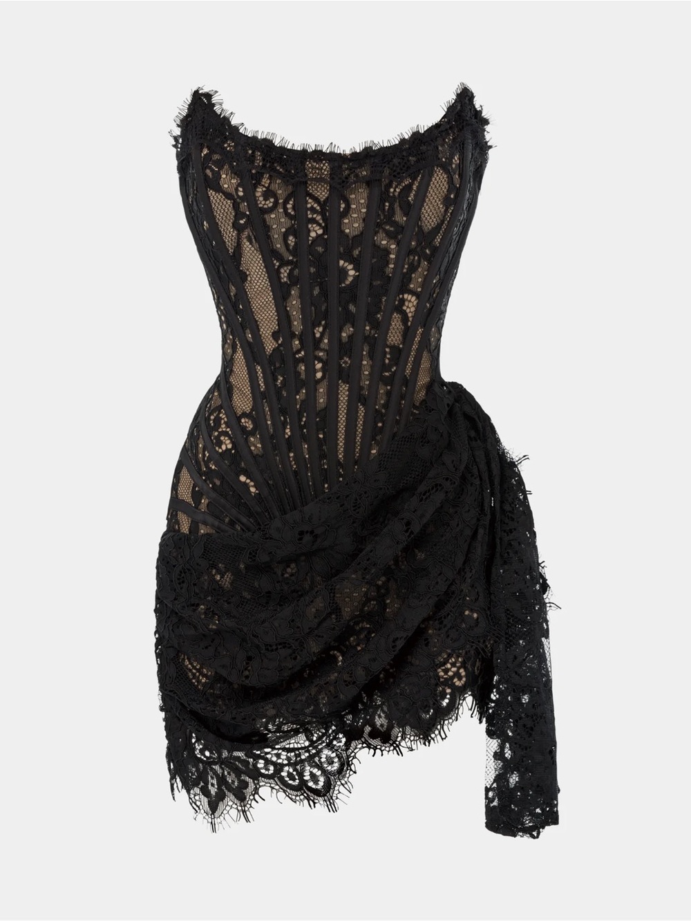 Heiress Beverly Hills The Lace Corset Mini Dress